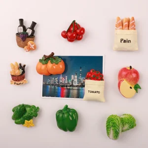 Fun & Creative Resin Fruit and Vegetable Fridge Magnets